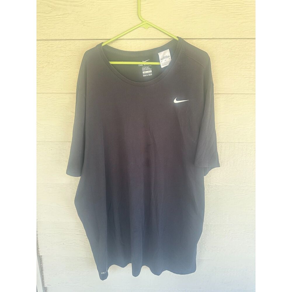 Lot of 2 Nike Men's Dri-FIT Swoosh Athletic Tees Red & Black - Size 4XLT